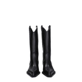 Off-White Black Leather Boots