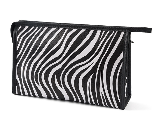 Fashionable Korean Makeup Bag with Zebra Design