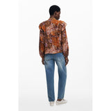 Desigual Arancione Viscosa Women Shirt
