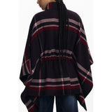 Desigual Black Polyester Women Poncho