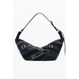 Desigual Nero Poliuretano Women Shoulder Bag