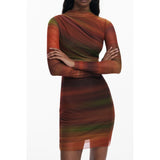 Desigual Arancione Polyester Women Dress