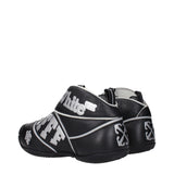 Off-White Black Leather High Top Sneakers