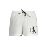 Calvin Klein White Polyester Men's Swim Boxer