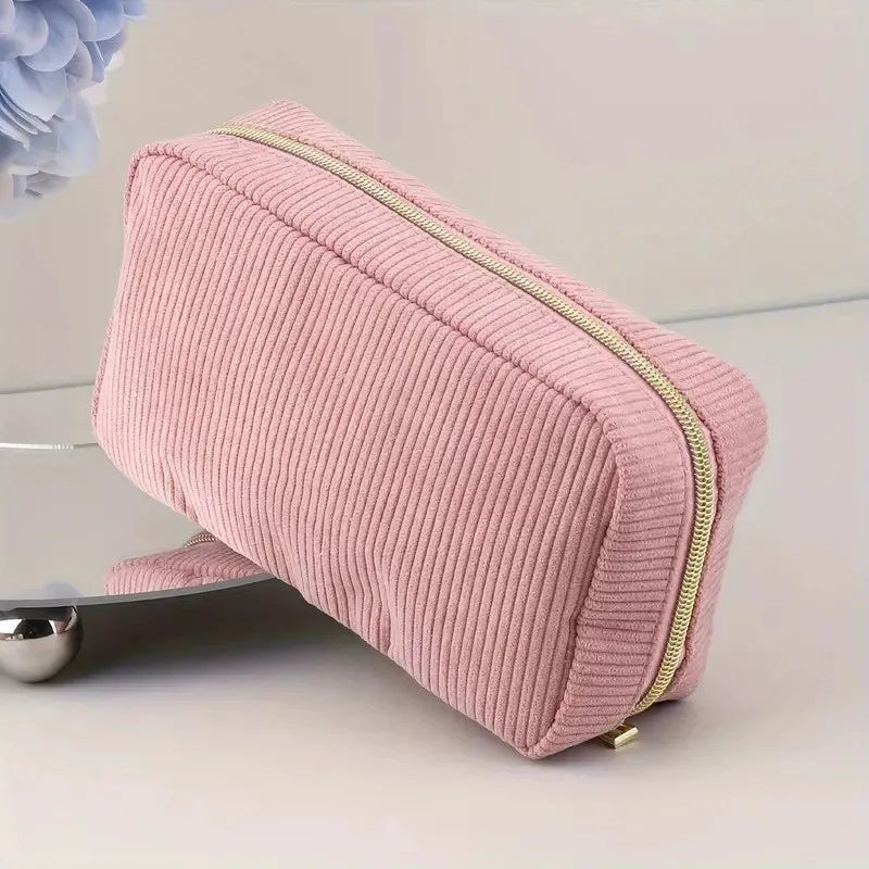 Fashion Corduroy Cosmetic Bag