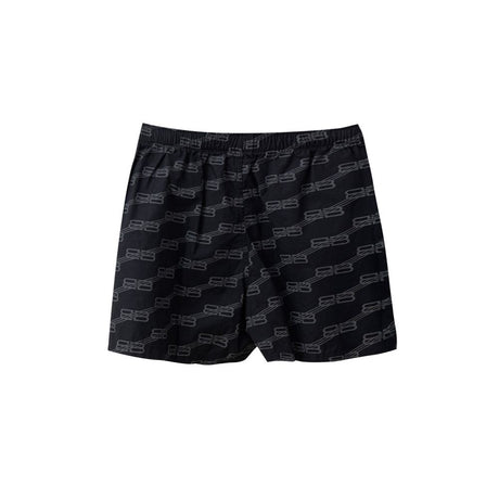 Balenciaga Black Cotton Bermuda Shorts