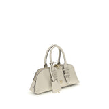PINKO White Calf Leather Bos Taurus Handbag