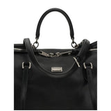 Dolce & Gabbana Black Calf Leather Bos Taurus Shoulder Bag