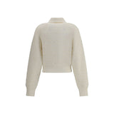 Balmain White Viscose Bomber