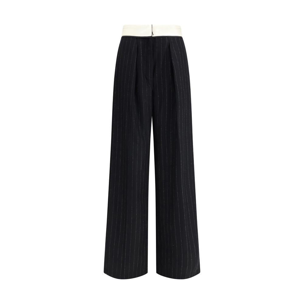 Forte_Forte Black Wool Dress Pants