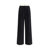 Forte_Forte Black Wool Dress Pants