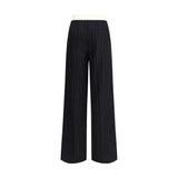 Forte_Forte Black Wool Dress Pants