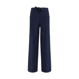 Forte_Forte Blue Cotton Casual Pants