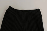 BENCIVENGA Black High Waist Straight Dress Trouser Pants