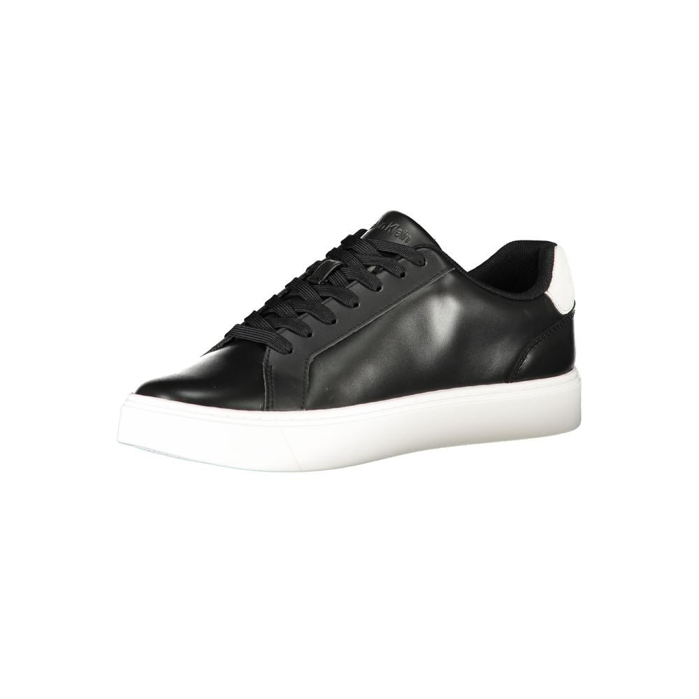 Calvin Klein Black Polyurethane Men Sneaker
