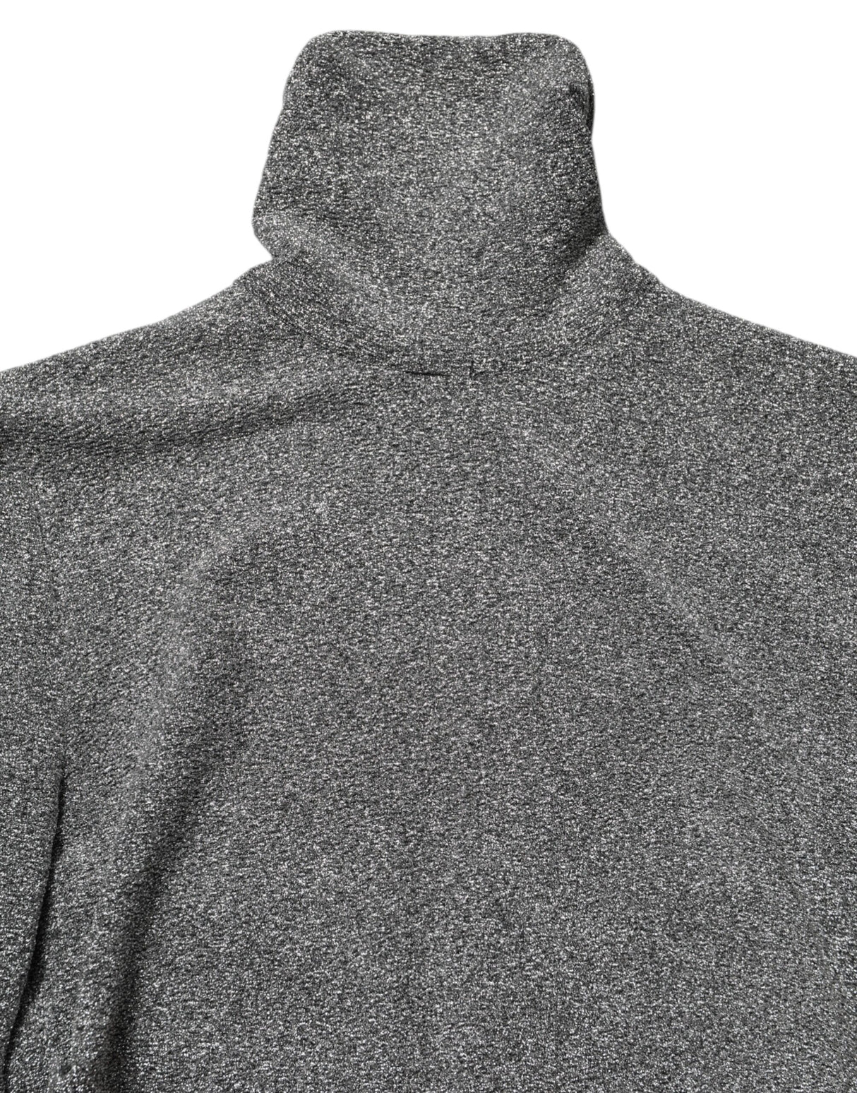 Dolce & Gabbana Gray Nylon Bodycon Sheath Long Sleeves Dress