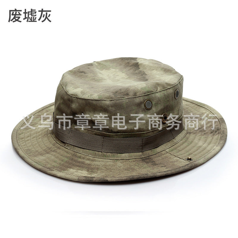 Camouflage Outdoor Round Brim Hat for Hiking