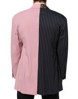 Dolce & Gabbana Multicolor Patchwork Single Breasted Jacket Blazer