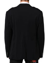 Dolce & Gabbana Dark Blue Viscose 2 Buttons Suit Jacket Blazer