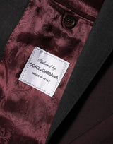 Dolce & Gabbana Maroon Wool 2 Buttons Suit Jacket Blazer