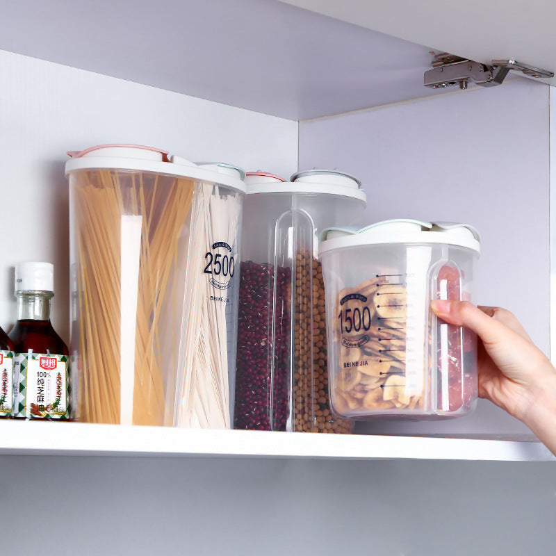 Transparent Storage Jar for Grains and Snacks