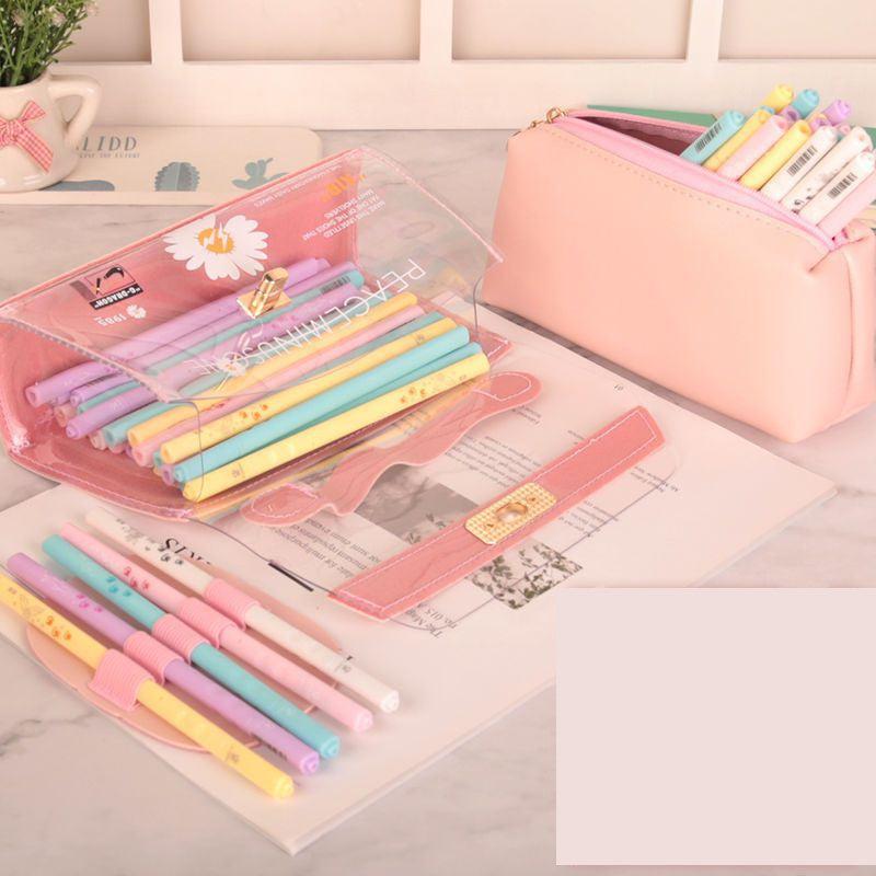 Small Daisy Transparent Pencil Case for Stationery