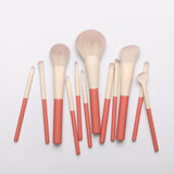 Holiday 12-Piece Makeup Brush Set for Eyes and Face