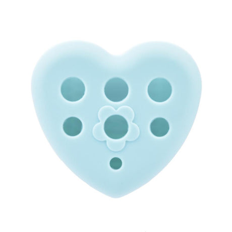 Heart-Shaped Silicone Makeup Brush Cleaning Egg
