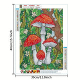Red Mushroom DIY Diamond Painting Set for Home Decor