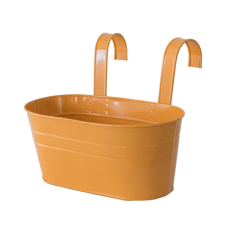 Removable Double Hook Hanging Planter with Oval Design