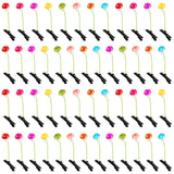 KFPPLXQ 50 Pcs Mushroom Hair Clips Sprout Clips Plant Hairpins Hair Accessories for Women Girls Kids Party School
