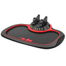Car Dashboard Anti Slip Mat Car 360 Degree Rotating Phone Holder Car Dashboard Anti Slip Rubber Pad for Phones Sunglasses Keys (Non-slipmatrededge-withhiddennumberbracket)