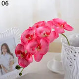 8 Heads Waterproof Artificial Orchids for Home Decor