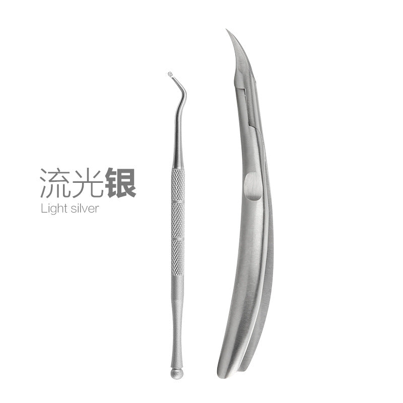 Stainless Steel Nail Care Set with Cuticle Nippers