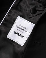Dolce & Gabbana Black Wool MARTINI 2 Button Men Suit Blazer