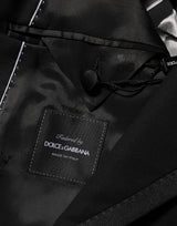 Dolce & Gabbana Black Wool 1 Button Suit Jacket Men Blazer