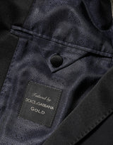Dolce & Gabbana Black GOLD 1 Button Suit Jacket Men Blazer