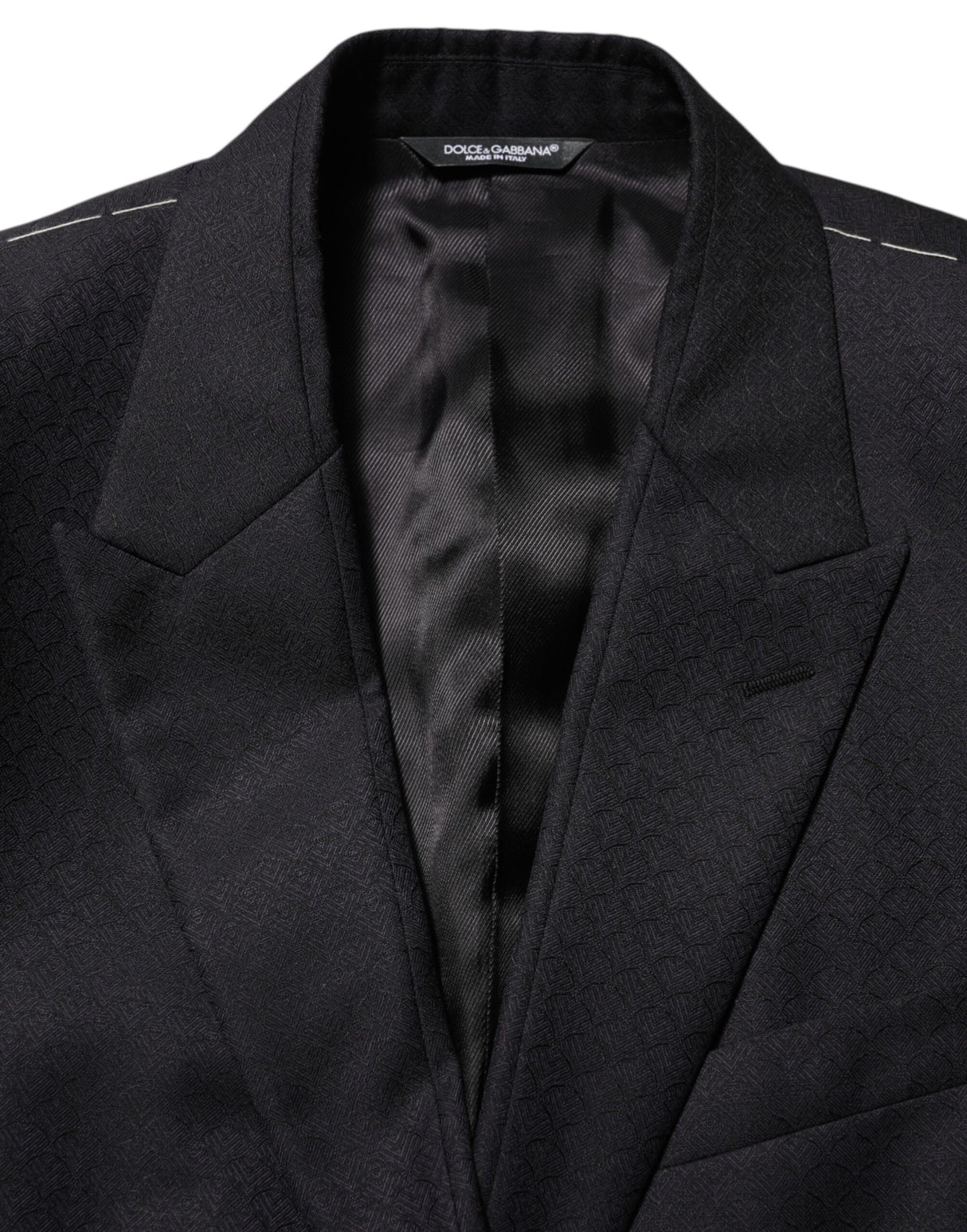 Dolce & Gabbana Black Wool 2 Buttons Suit Jacket Men Blazer