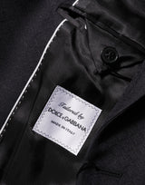Dolce & Gabbana Black Wool 2 Buttons Suit Jacket Men Blazer