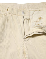Burberry Beige Corduroy Cotton Straight Men Trouser Pants
