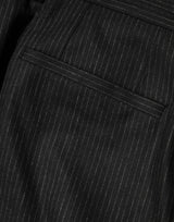 Dolce & Gabbana Black Cotton Mid Waist Dress Trouser Pants