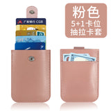 Thick PU Leather Card Holder with Custom Logo, Large Capacity