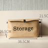 Vintage Foldable Cotton Linen Storage Box with Lid