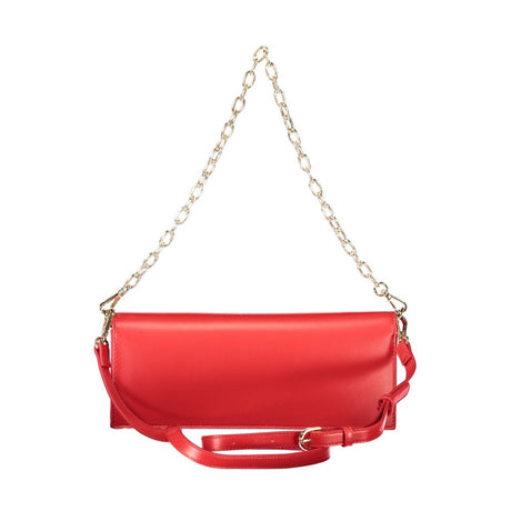 Mario Valentino Rosso Polyurethane Women's Shoulder Bag