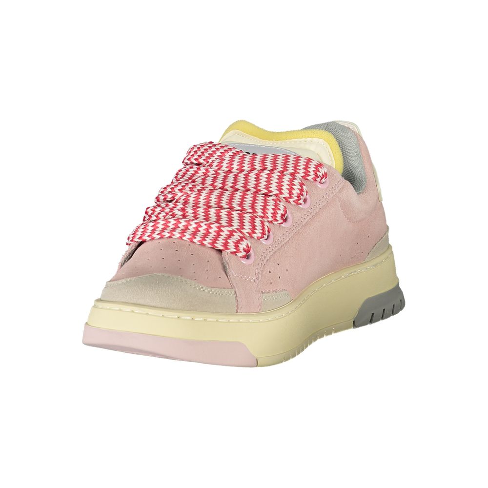 Blauer Rosa Polyurethane Women Sneaker