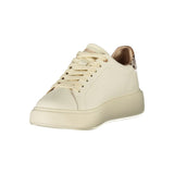 Blauer Beige Polyurethane Women Sneaker