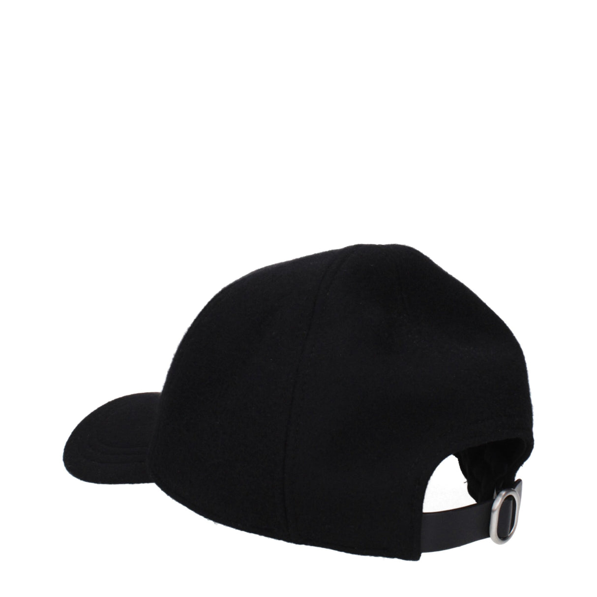 Jil Sander Black Cashmere Cap (Baseball Hat)