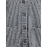 Gucci Gray Wool Cardigan
