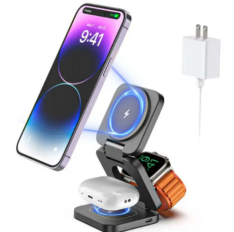 3-in-1 Foldable Wireless Charging Stand