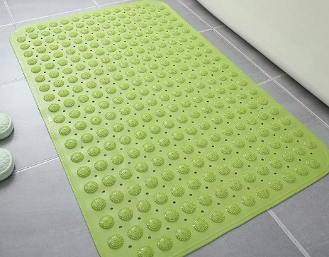 Square Non-Slip Bathroom Mat for Shower and Bath